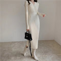 Ribella V-Neck Knit Midi Dress
