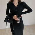 Ribella V-Neck Knit Midi Dress