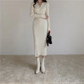 Ribella V-Neck Knit Midi Dress