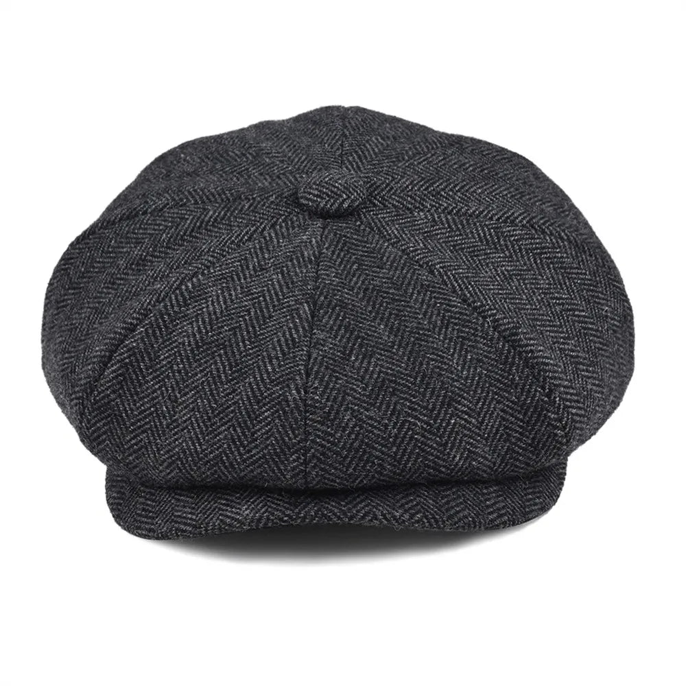 GLOSHWEAR Octava Eight-Panel Newsboy Cap with a compact brim