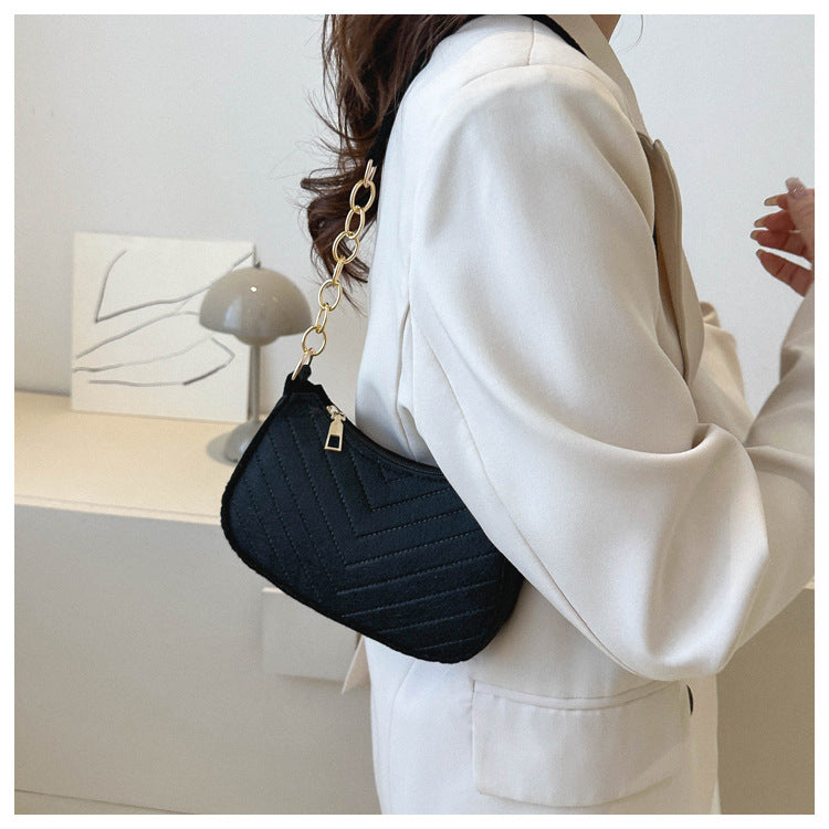 Chevra Felt Saddle Bag