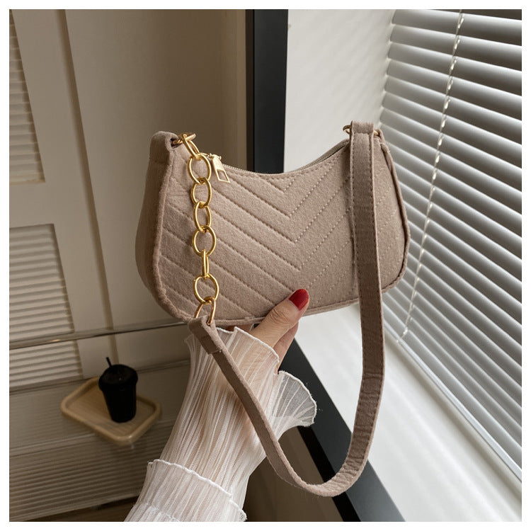 Chevra Felt Saddle Bag