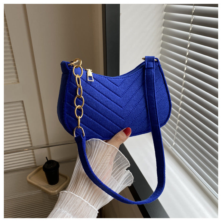 Chevra Felt Saddle Bag