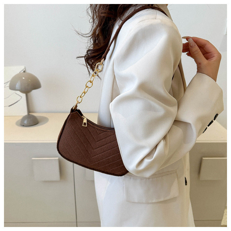 Chevra Felt Saddle Bag
