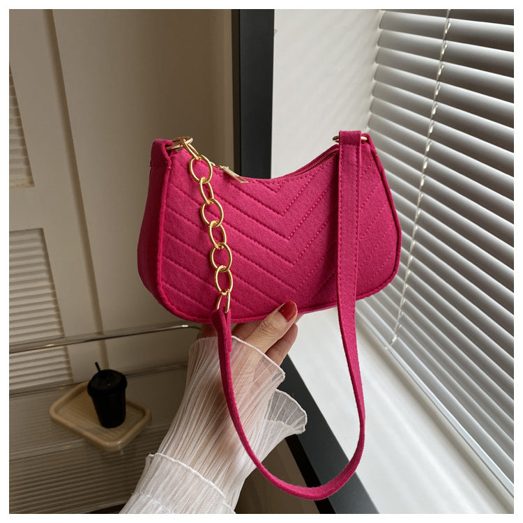 Chevra Felt Saddle Bag