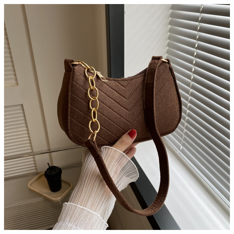 Chevra Felt Saddle Bag