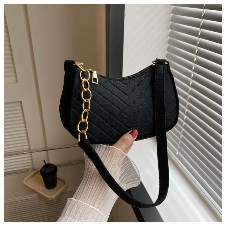 Chevra Felt Saddle Bag