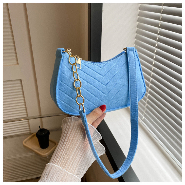 Chevra Felt Saddle Bag