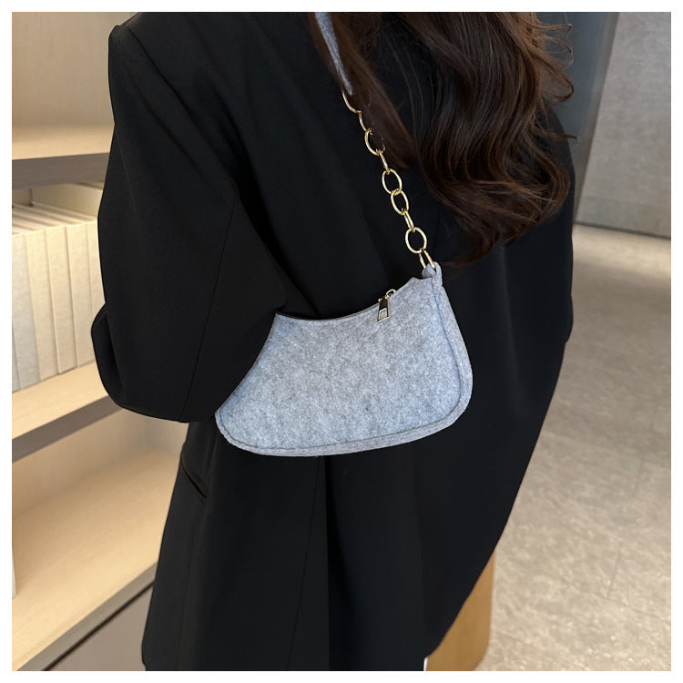 Chevra Felt Saddle Bag