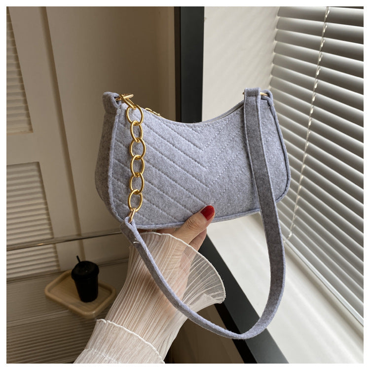 Chevra Felt Saddle Bag