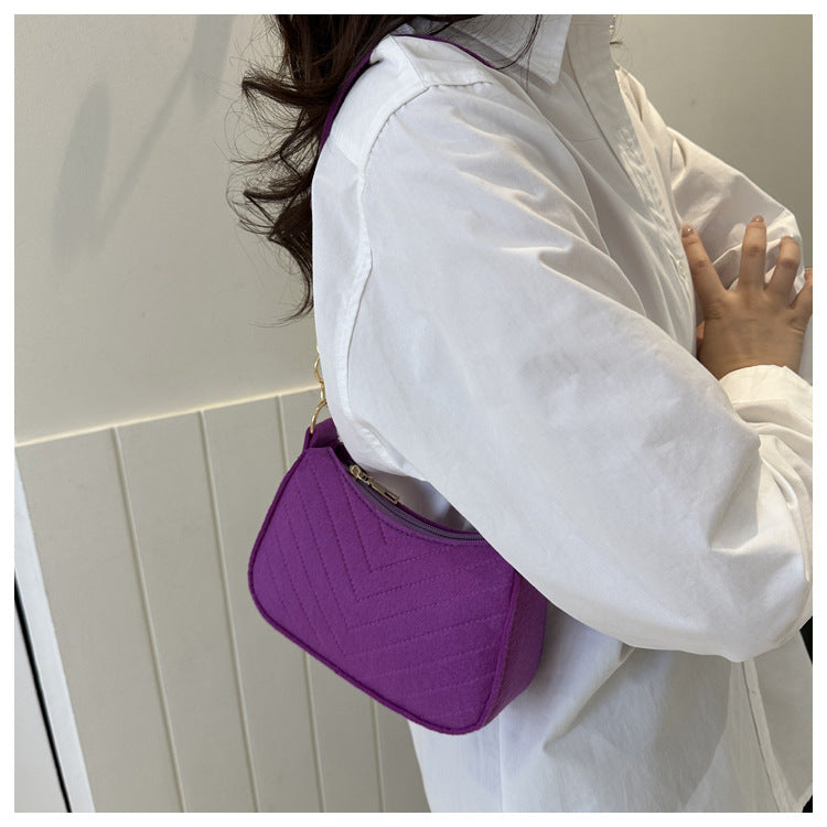 Chevra Felt Saddle Bag