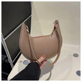 Arcelle Half-Moon Shoulder Bag — Khaki