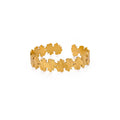 Aurelia Sculpted Cuff Bracelet — Floral Cutout Cuff