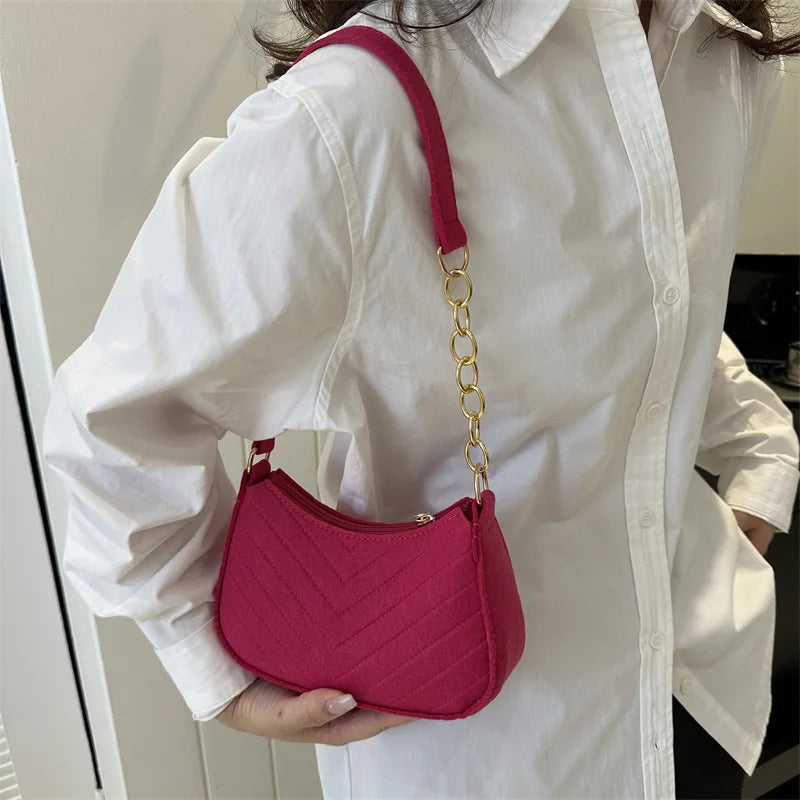 Chevra Felt Saddle Bag