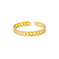 Aurelia Sculpted Cuff Bracelet — Chain-Link Cuff