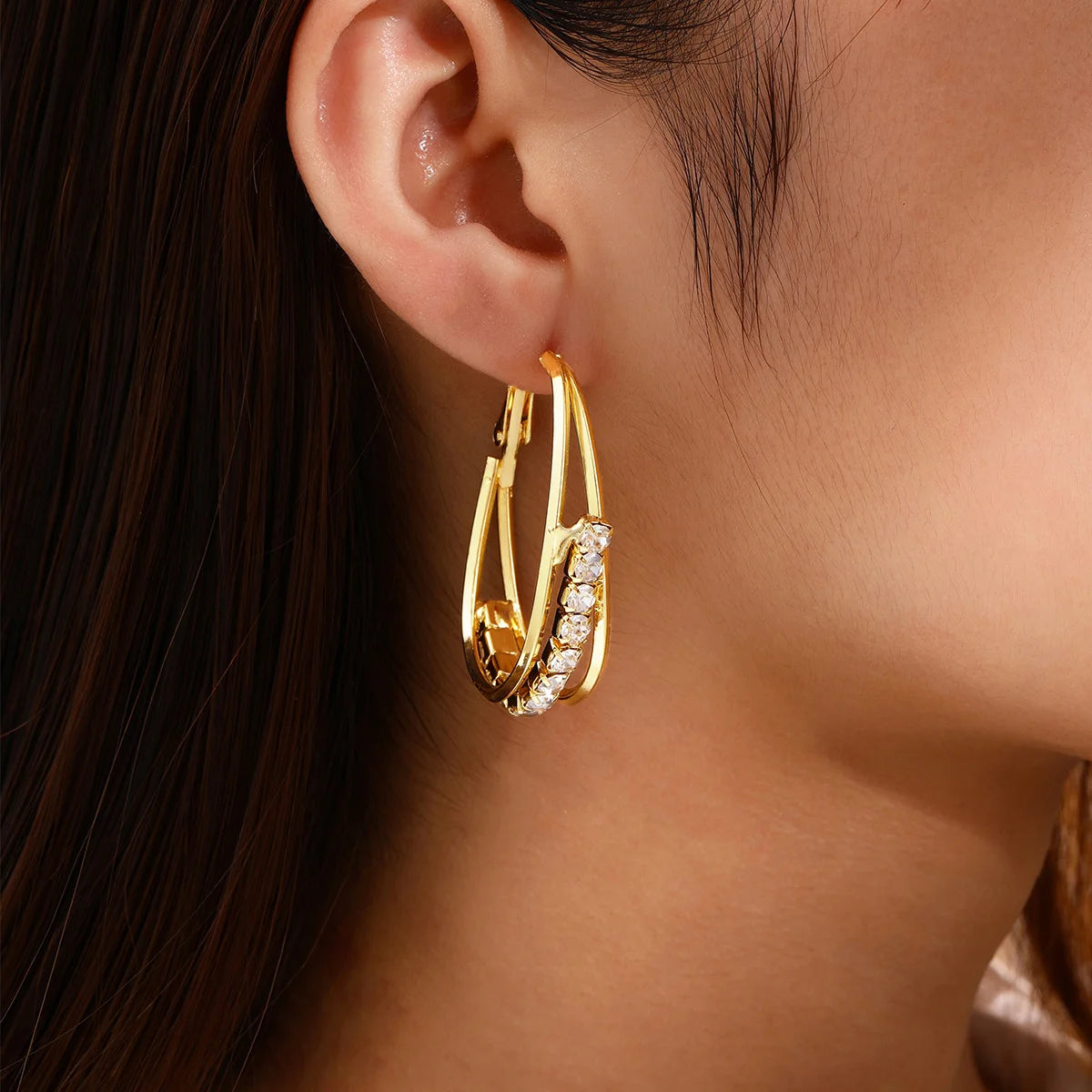Sculptura Statement Earrings — Sculpted Link Drops