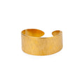 Aurelia Sculpted Cuff Bracelet — Brushed Wide Cuff