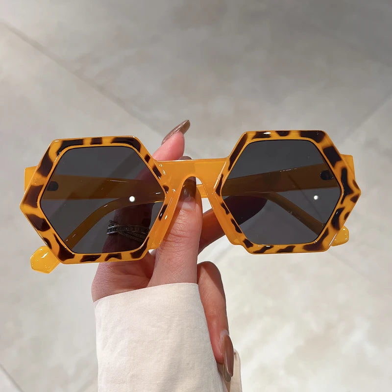 Retro Polygon Shades Eyewear