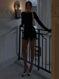 Rivelle Ruffle-Edge Knit Dress
