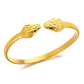 Aurelia Sculpted Cuff Bracelet — Twin-Leaf Cuff