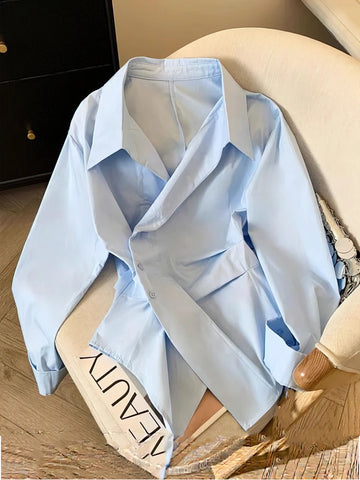 Asymma Irregular-Hem Blouse