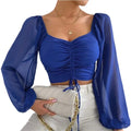 Marisol Drawstring Crop Top by GLOSHWEAR