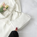 Florelle Patterned Shoulder Bag — White