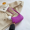 Chevra Felt Saddle Bag — Purple