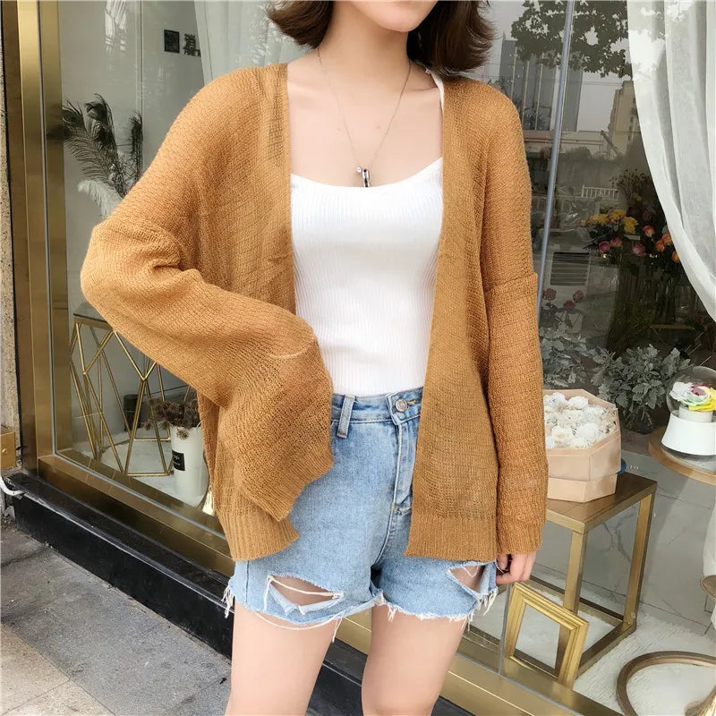 Crochelle Sheer Knit Cardigan