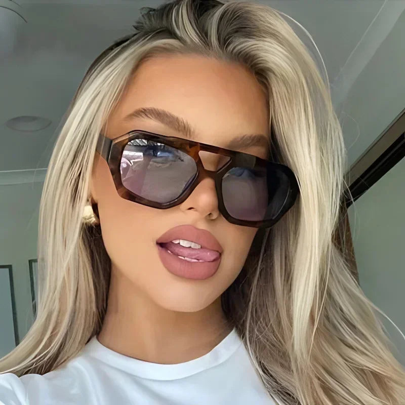 Retro Double Bridges Women's Sunglasses