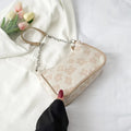 Florelle Patterned Shoulder Bag — Khaki