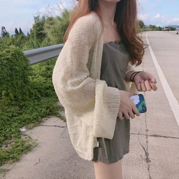 Crochelle Sheer Knit Cardigan