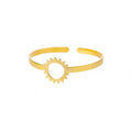 Aurelia Sculpted Cuff Bracelet — Sunburst Cuff