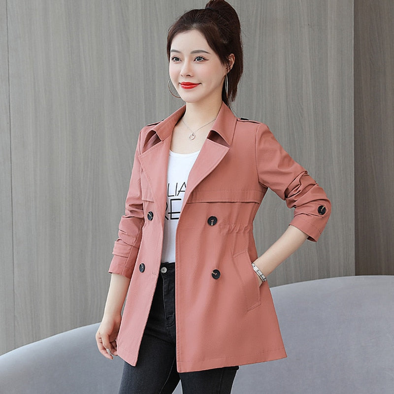 Double breasted Basic Jackets