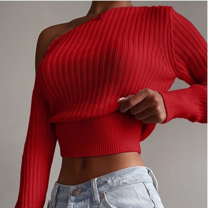Off Shoulder Sweater Jumper