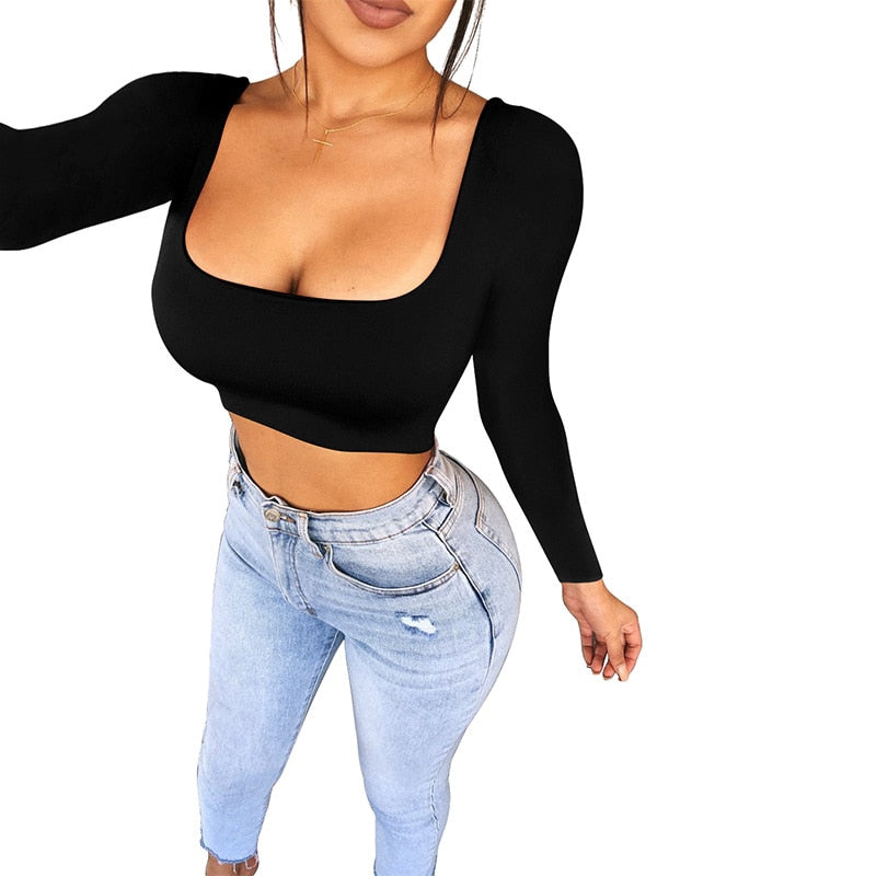 Square Neck Casual Top