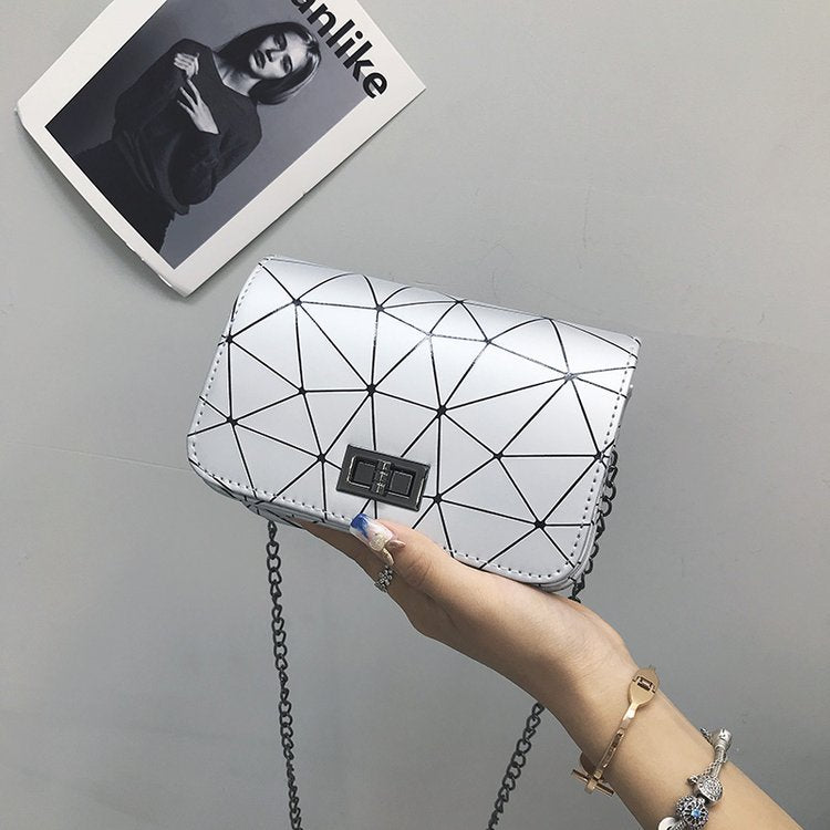 Chain Wild Crack Printing Crossbody Bag