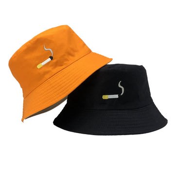 Cigarette Embroidery Bucket Hat