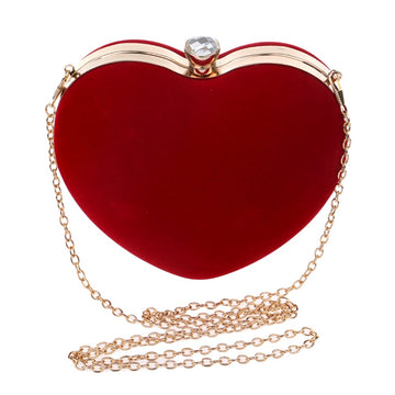 Heart Shaped Diamonds Evening Bags
