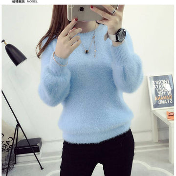 Horse Hairy Loose Thickened Sweater