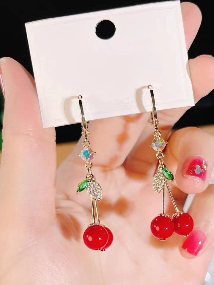 Red Cherry Earrings