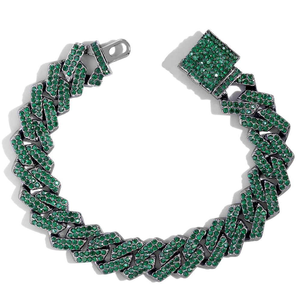 Bling Cuban Chain Bracelets Iced Out