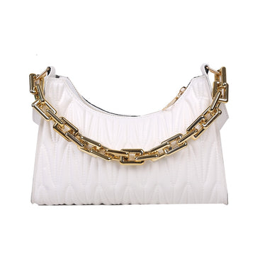 Glossy Structured Shoulder Bag – product view