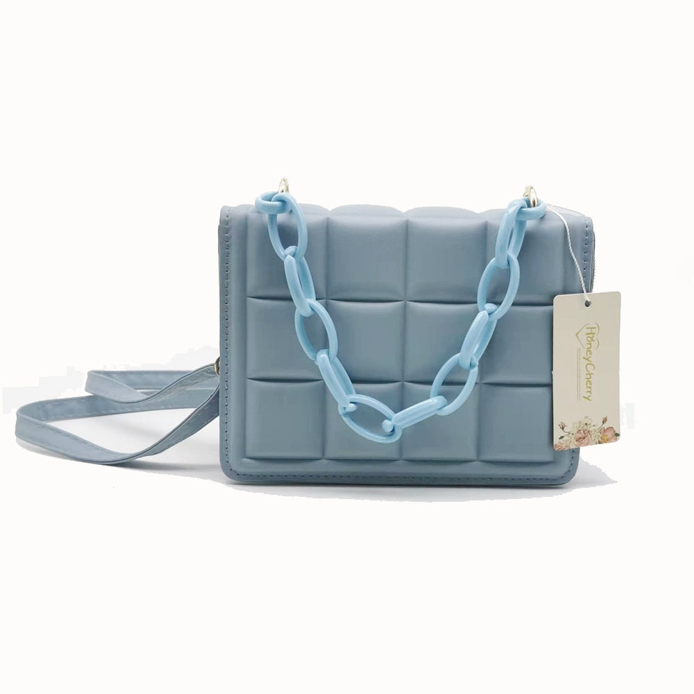 Geo Embossed Flap Crossbody Bag