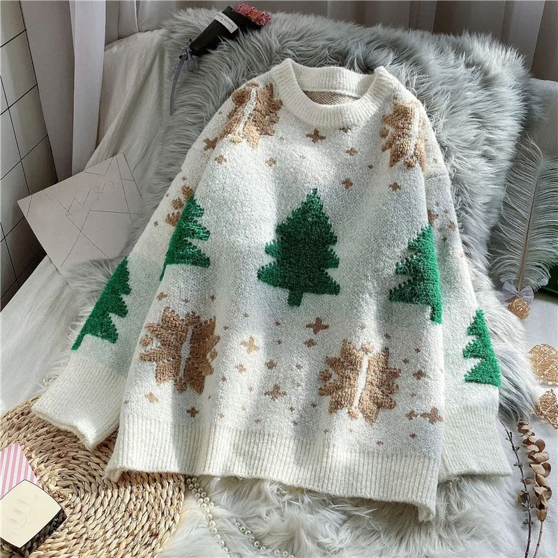Christmas Red Pullover Knitwear