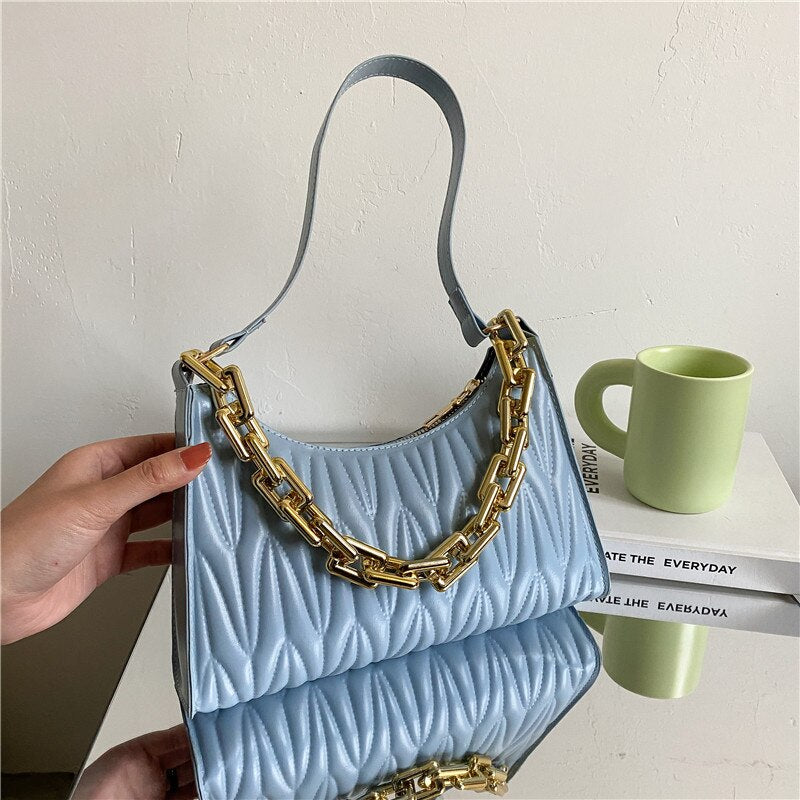 Glossy Structured Shoulder Bag – detail view 6